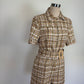 Sandro Acacia belted checked cotton-blend tweed Playsuit size 38