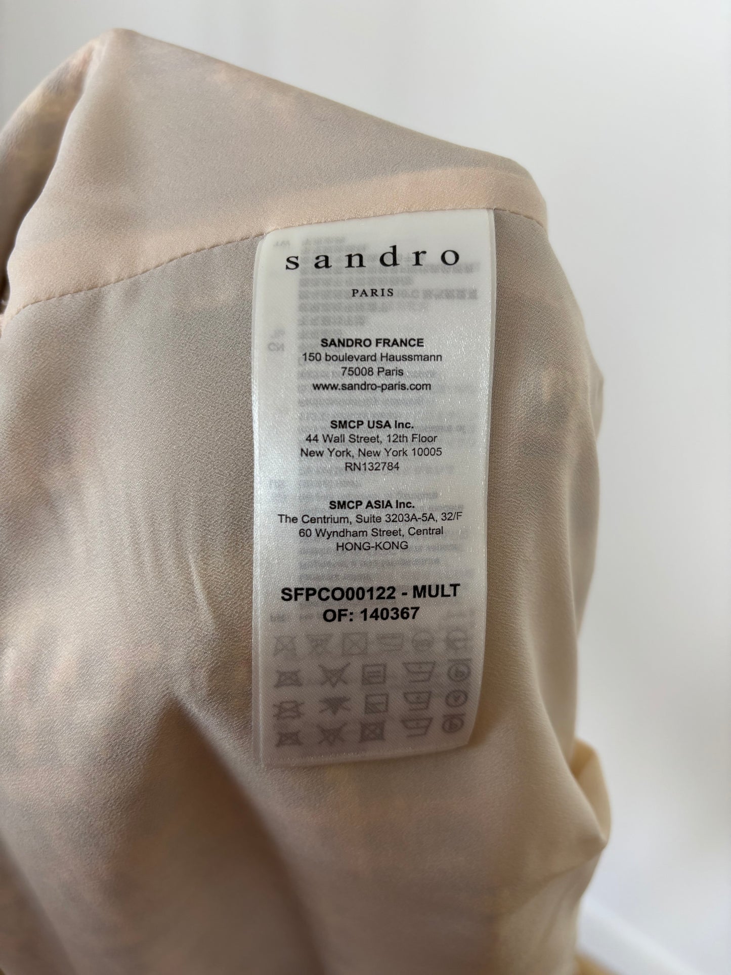 Sandro Acacia belted checked cotton-blend tweed Playsuit size 38