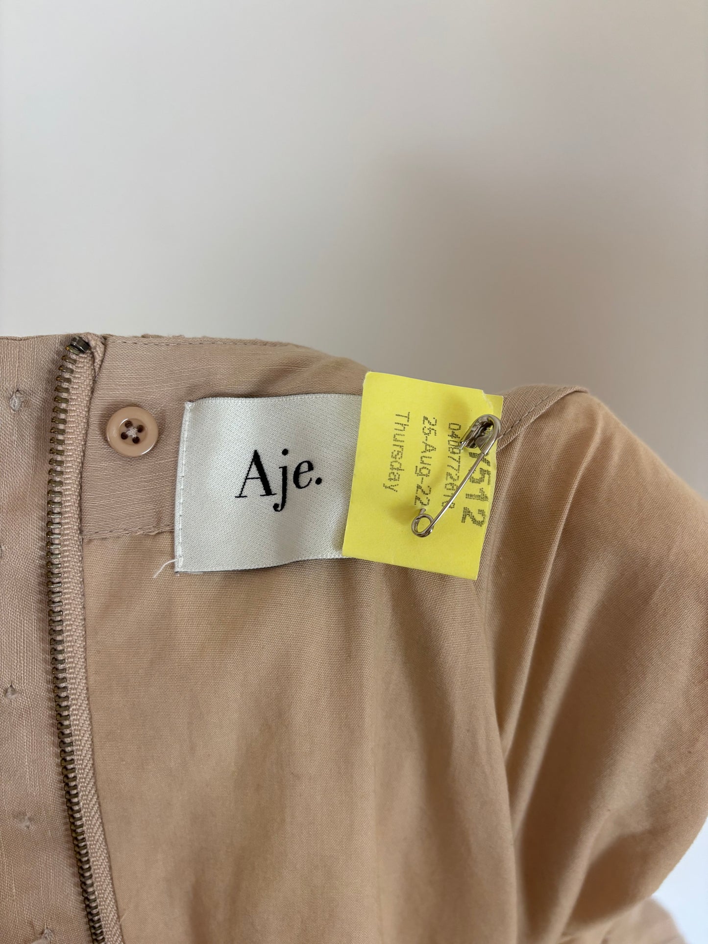 Aje. dress beige
