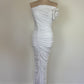 Bianca and Bridget midi dress white