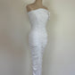 Bianca and Bridget midi dress white