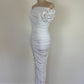 Bianca and Bridget midi dress white