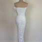 Bianca and Bridget midi dress white