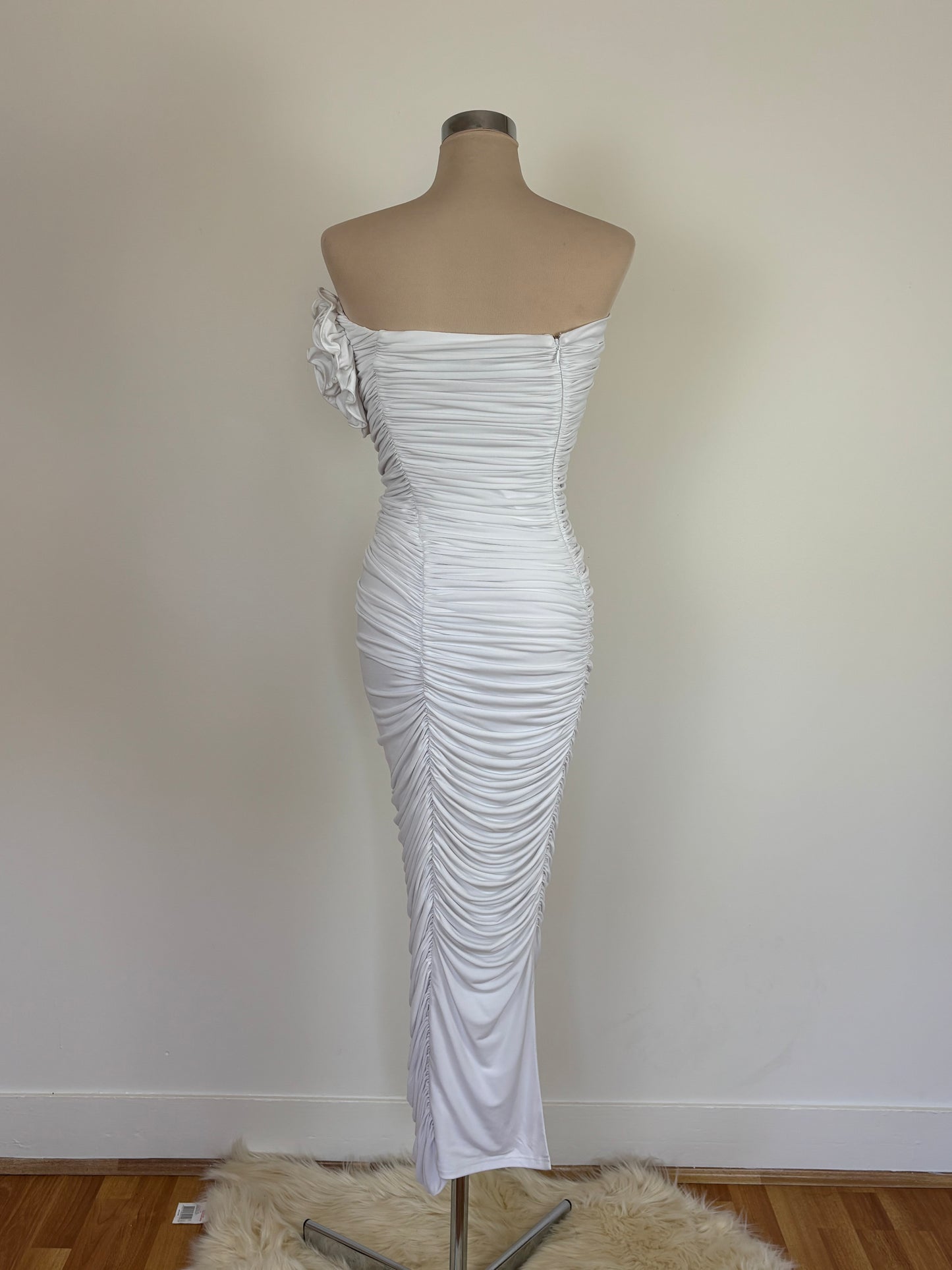 Bianca and Bridget midi dress white