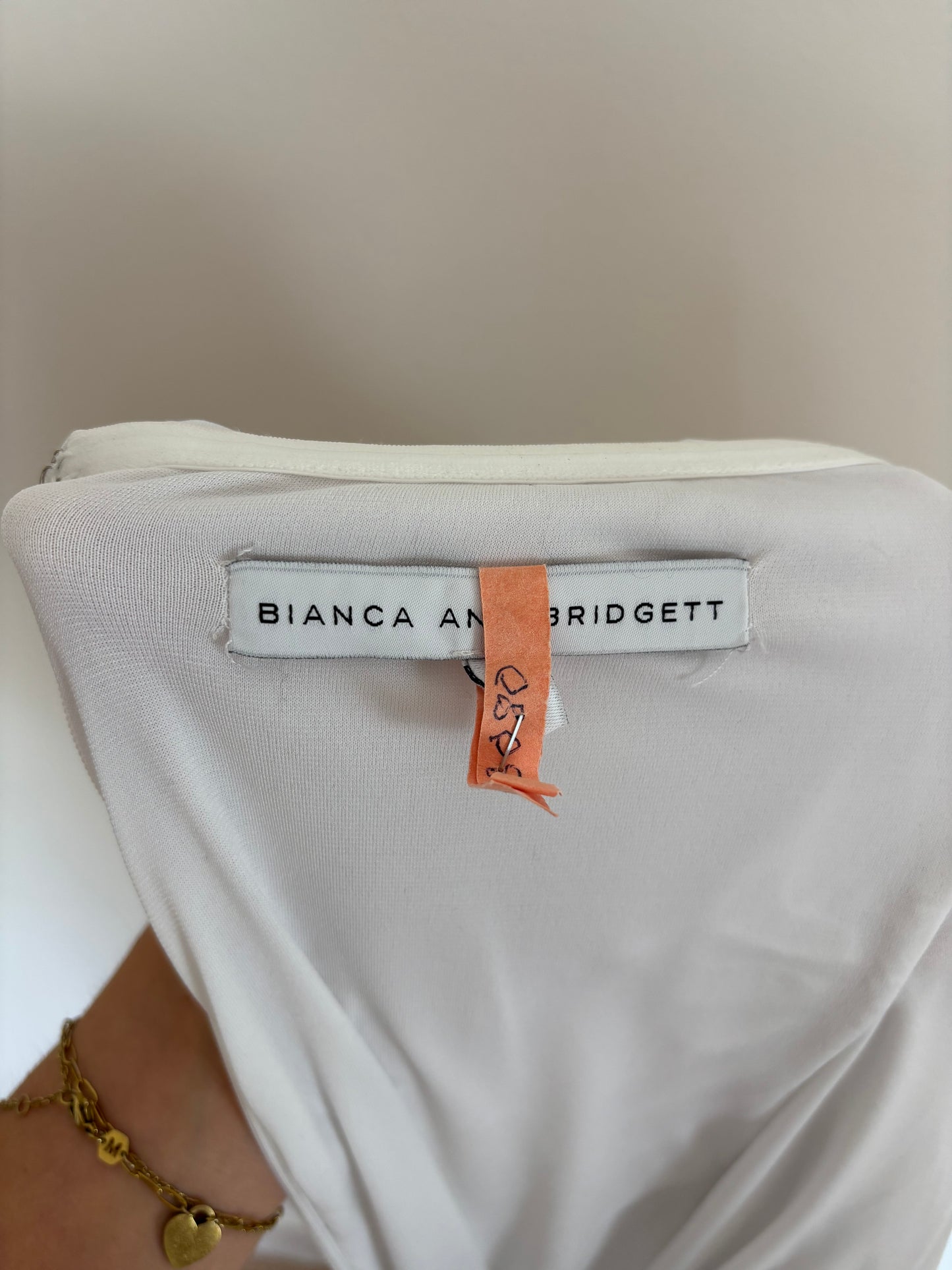 Bianca and Bridget midi dress white