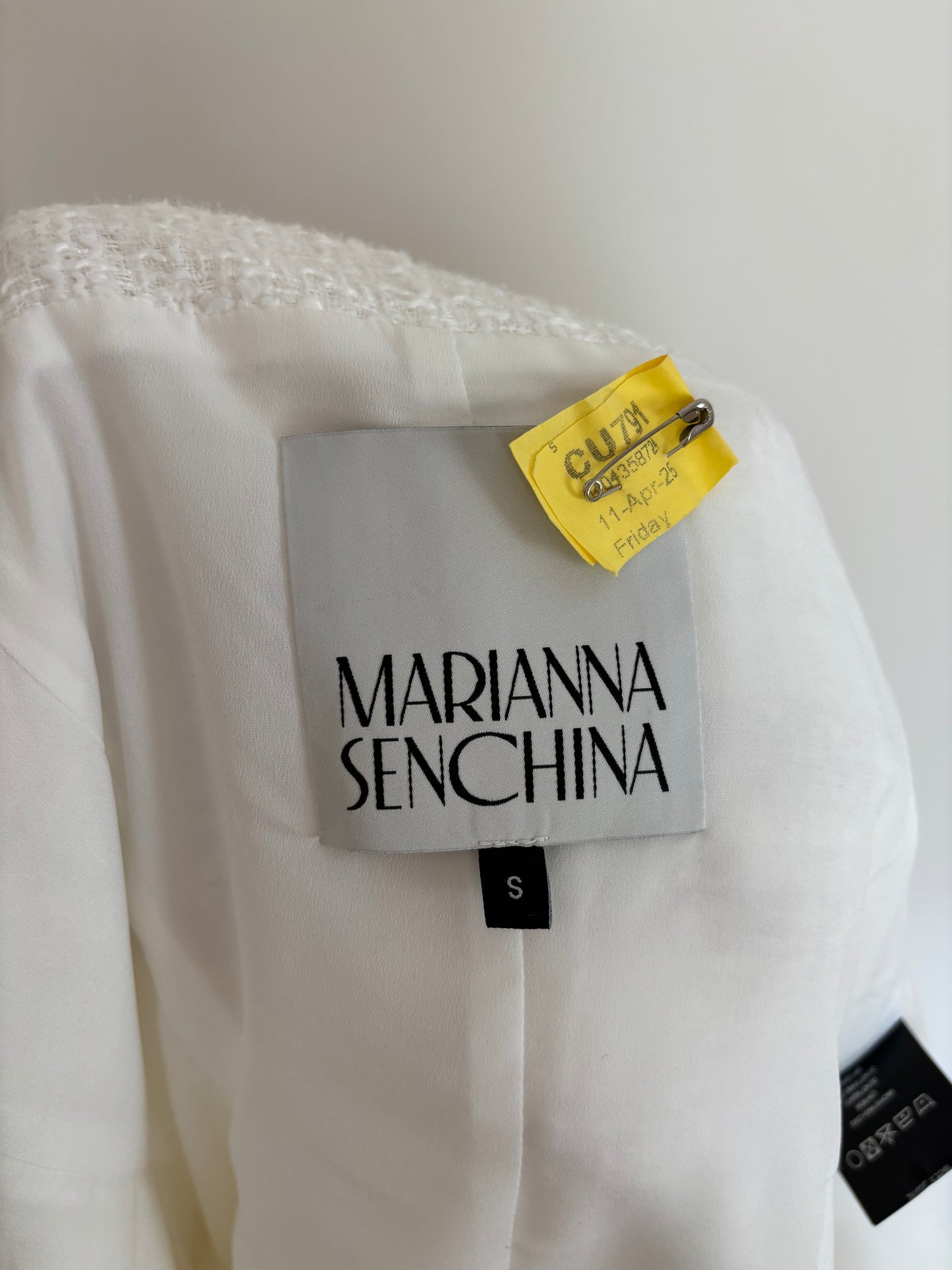 MARIANNA SENCHINA white midi dress
