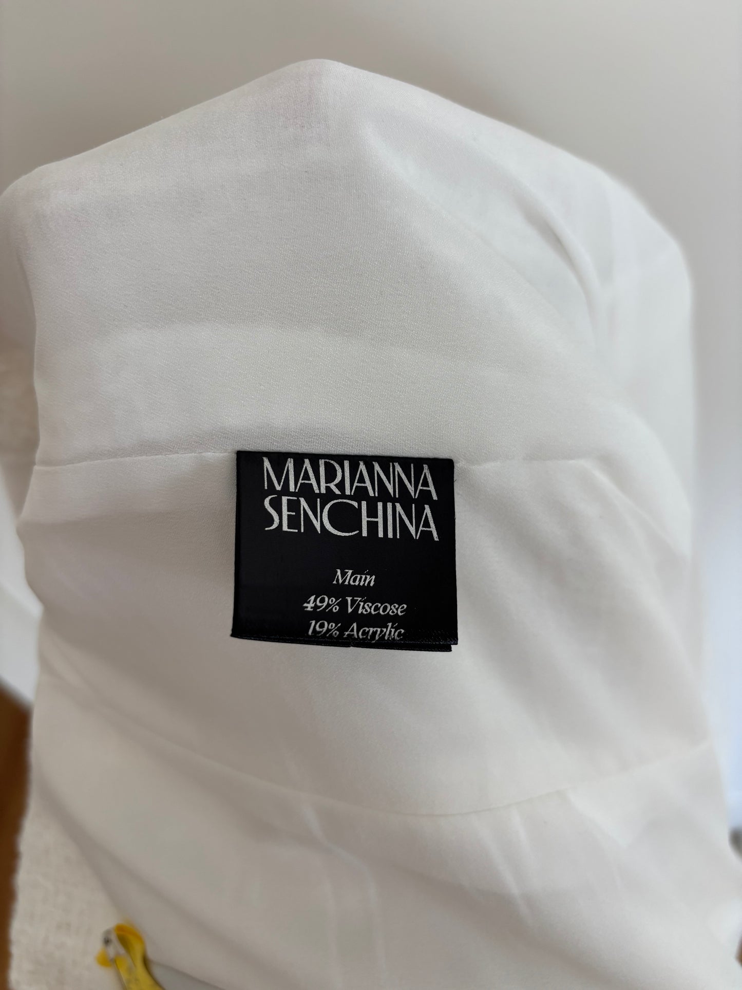 MARIANNA SENCHINA white midi dress