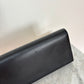 Black YSL Monogram Kate Tassel Clutch Bag with gold tassel