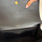 Black YSL Monogram Kate Tassel Clutch Bag with gold tassel
