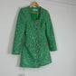 SELF-PORTRAIT Sequinned bouclé minidress green