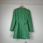 SELF-PORTRAIT Sequinned bouclé minidress green