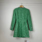 SELF-PORTRAIT Sequinned bouclé minidress green
