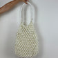 Self-portrait  Cream Beaded Large Tote