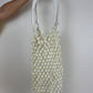 Self-portrait  Cream Beaded Large Tote