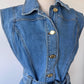 Aje Denim Ruffle Mini Dress size 8