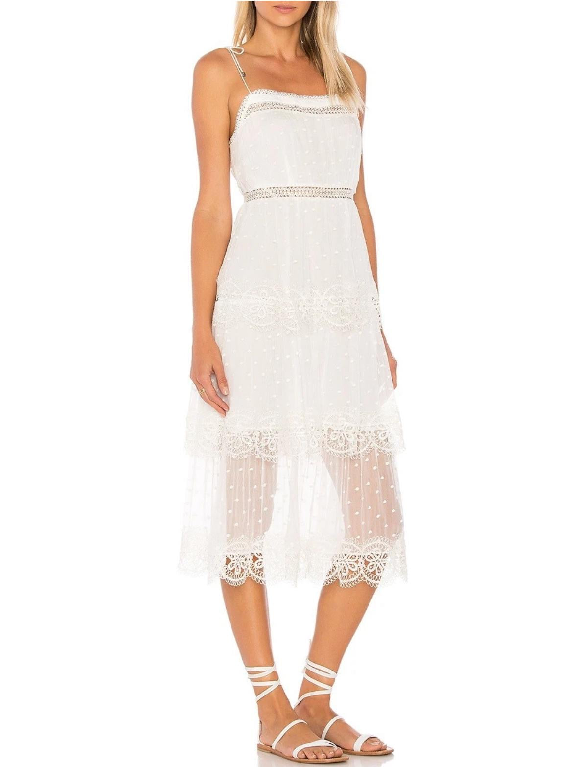 Zimmermann Meridian Lace Midi dress