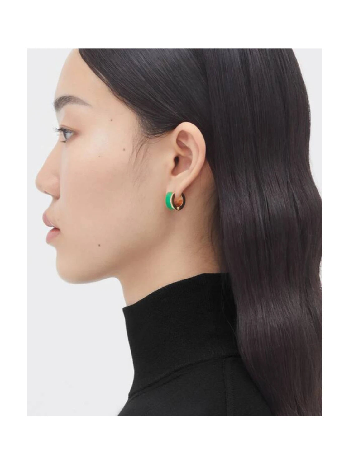 Bottega Veneta original Bolt Mini Hoop Earrings in 18kt Gold-plated