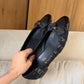 Chanel Ballet Flats — Black & Gold, Size EU 40