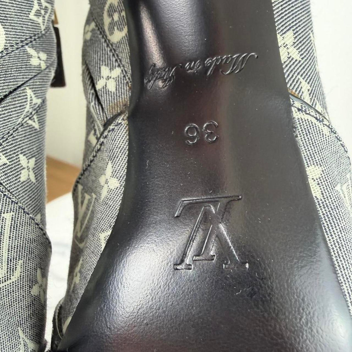 Louis Vuitton Idylle Peep Toe Ankle Boots Size 36