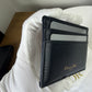 Dior Oblique Monogram Canvas & Leather CD Logo Cardholder Wallet Black/Beige