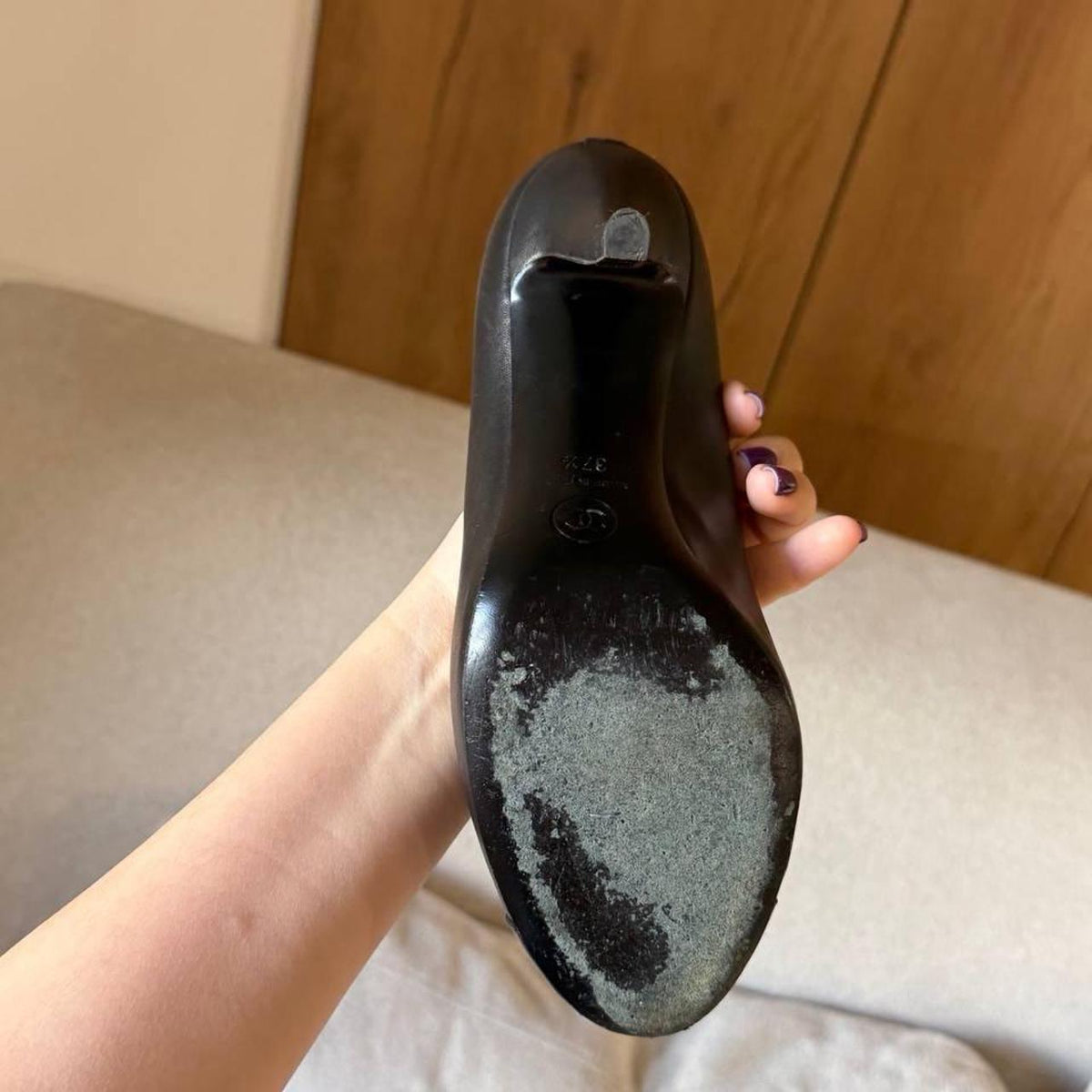 Chanel Bow Detail Pumps — Black, Size EU 37.5