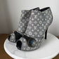 Louis Vuitton Idylle Peep Toe Ankle Boots Size 36