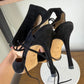 Manolo Blahnik black suede heels with lace up detail #luxury #designer