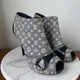 Louis Vuitton Idylle Peep Toe Ankle Boots Size 36