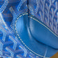 Goyard Artois MM blue tote bag with white geometric pattern #luxury #designer