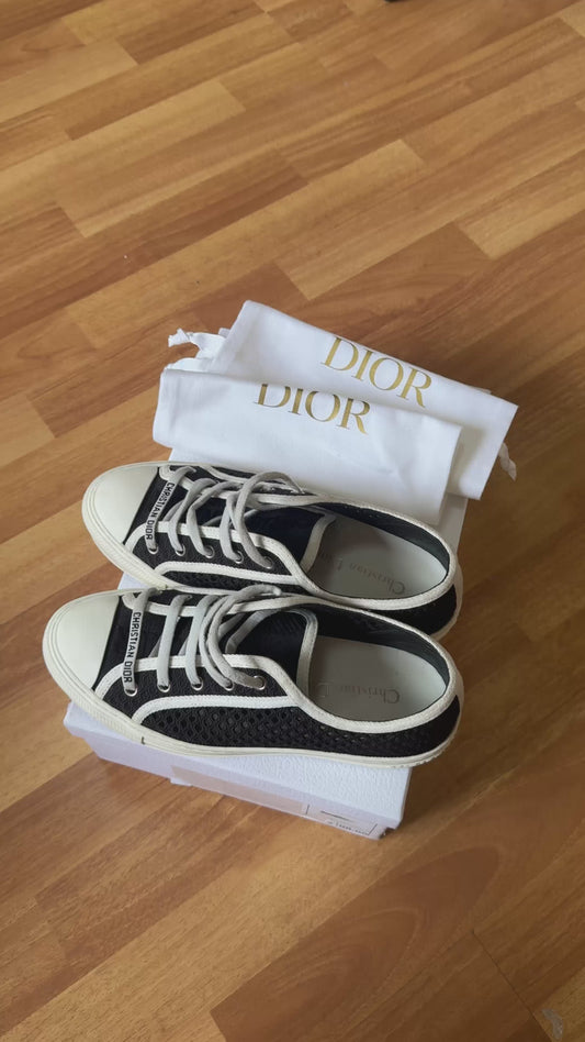 Dior walk n Dior perforated black sneakers